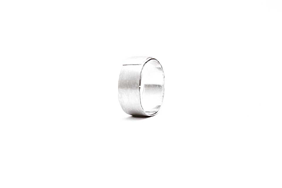 Wide Wrapped Silver Ring