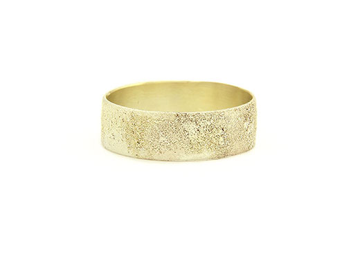 Wide Gold Dust Ring  Collection Moss